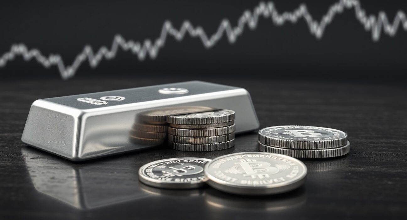 Silver price forecast chart showing XAG/USD struggling to maintain gains above $75.00 level