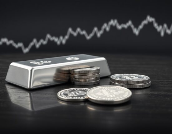 Silver price forecast chart showing XAG/USD struggling to maintain gains above $75.00 level
