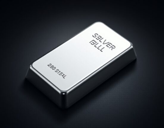 Silver bullion bar representing the XAG/USD price forecast and market analysis.