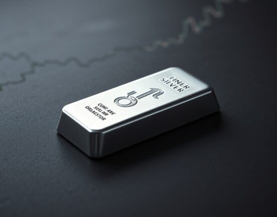 Silver price forecast analysis with silver bullion representing XAG/USD market movements.