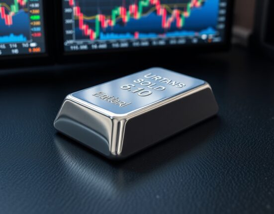 Silver price forecast analysis with silver bullion representing XAG/USD market movements.