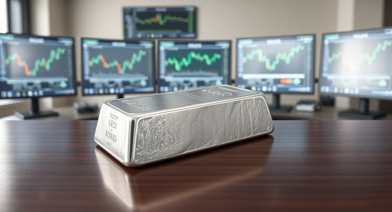 Silver bullion bar representing XAG/USD price analysis during US-Iran geopolitical negotiations