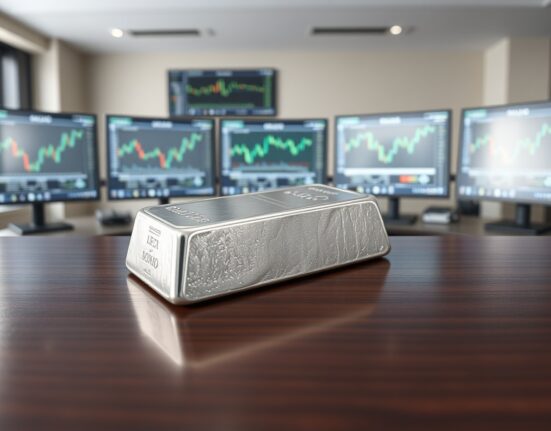 Silver bullion bar representing XAG/USD price analysis during US-Iran geopolitical negotiations