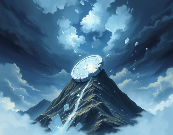 Visual metaphor for the silver price plummet after reaching a record high.