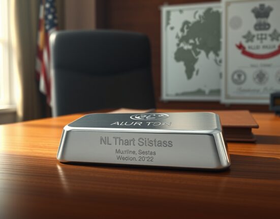 Silver bullion bar representing market rebound amid US-Iran peace plan negotiations.