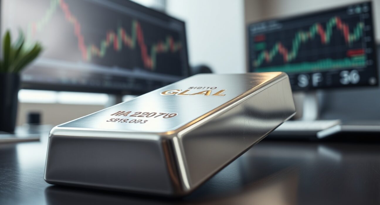 Silver bullion bar representing current stable silver price today market analysis.