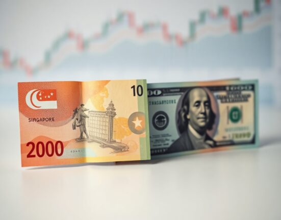 Singapore dollar and US dollar banknotes side by side, symbolizing currency exchange rate analysis.