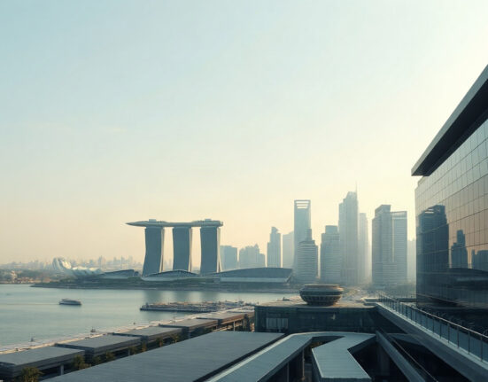 Singapore skyline with financial district and Marina Bay Sands, illustrating currency market analysis.