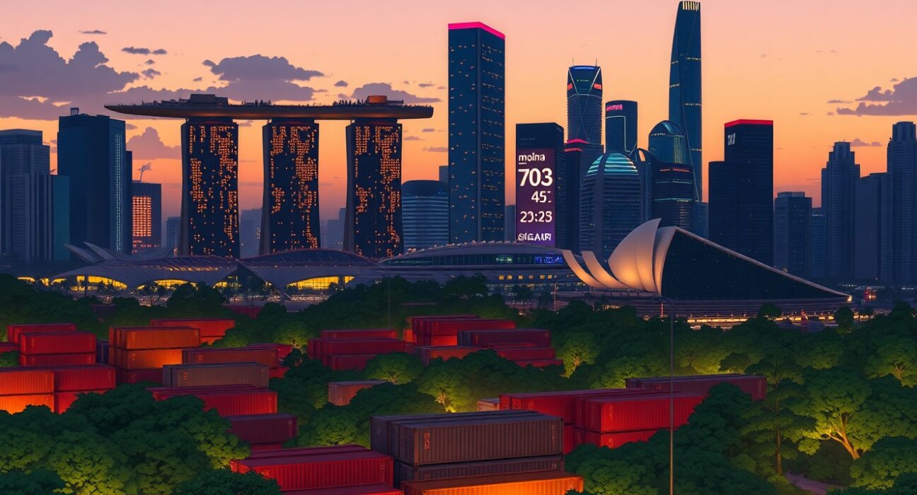 Singapore economic forecast showing inflation and manufacturing acceleration with DBS analysis for 2025