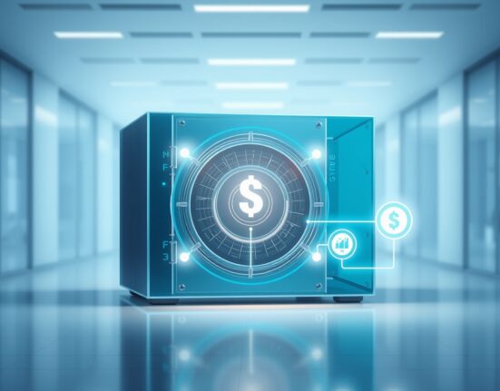 Sky governance proposal for USDS allocation to agent ecosystem projects visualized as digital capital flow.