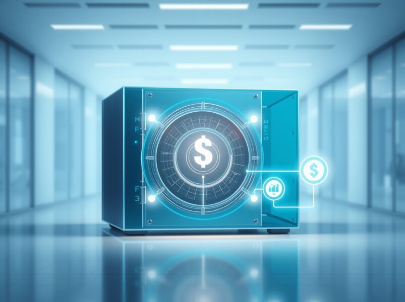 Sky governance proposal for USDS allocation to agent ecosystem projects visualized as digital capital flow.