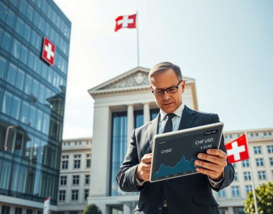 Swiss National Bank monitoring CHF exchange rates as inflation remains near zero, with Nomura analysis on monetary policy implications.