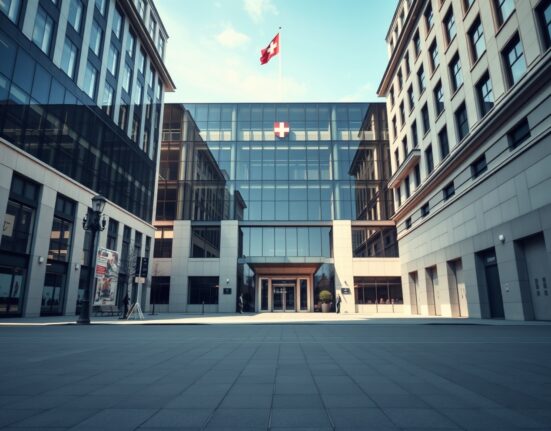 Swiss National Bank headquarters representing monetary policy decisions affecting the Swiss franc