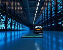 AWS Graviton chip in a data center, representing the Snowflake $6 billion deal for AI CPU chips