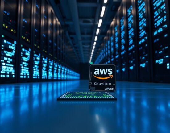 AWS Graviton chip in a data center, representing the Snowflake $6 billion deal for AI CPU chips