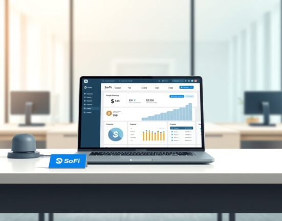 SoFi's new corporate banking platform with integrated cryptocurrency management interface