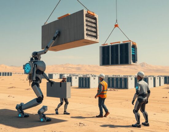 SoftBank robotics company Roze AI deploys autonomous robots for data center construction, targeting a $100B IPO in 2026.