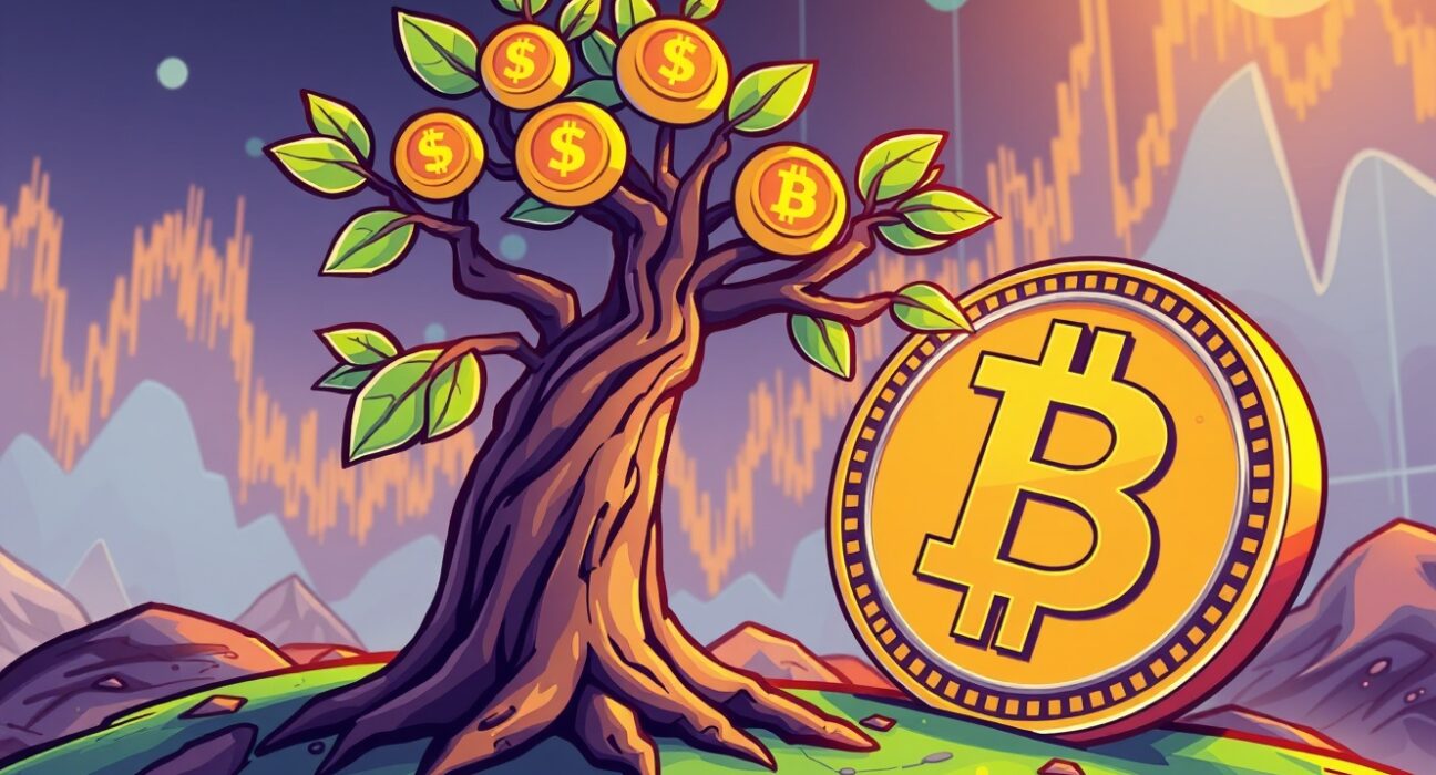 A vibrant illustration symbolizing SOL maintains strength against BTC as a resilient digital asset.