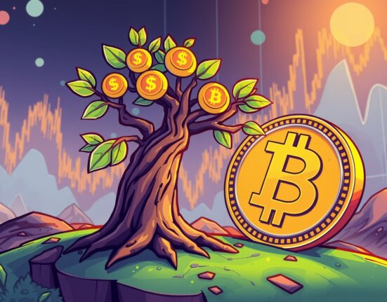A vibrant illustration symbolizing SOL maintains strength against BTC as a resilient digital asset.