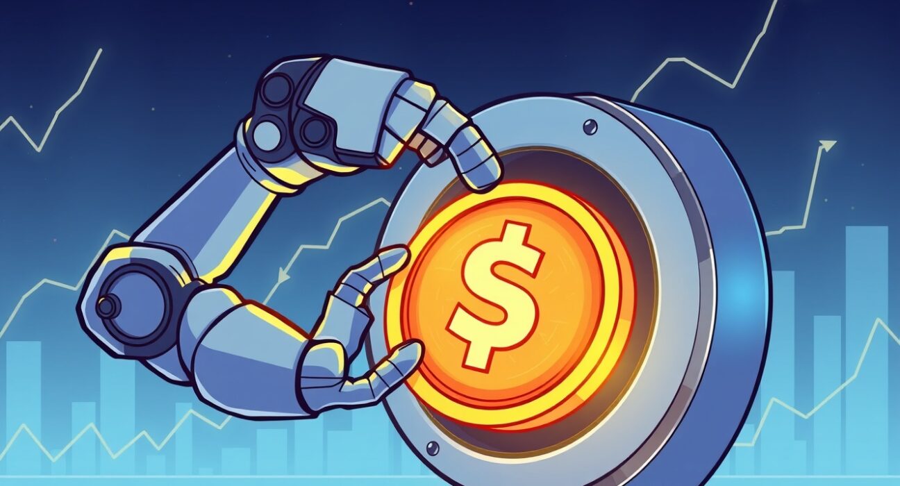 Cartoon showing a massive SOL transfer from a whale to Coinbase Institutional, indicating potential crypto market shifts.