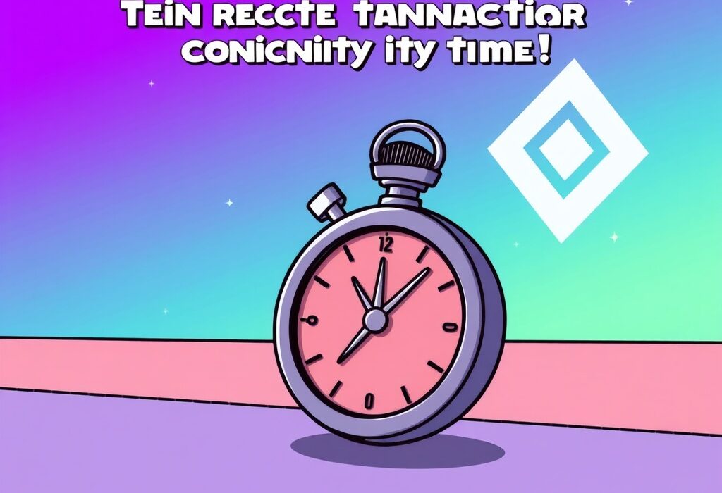 An illustration depicting the Solana community's decision to dramatically improve Solana block finality, speeding up network transactions.