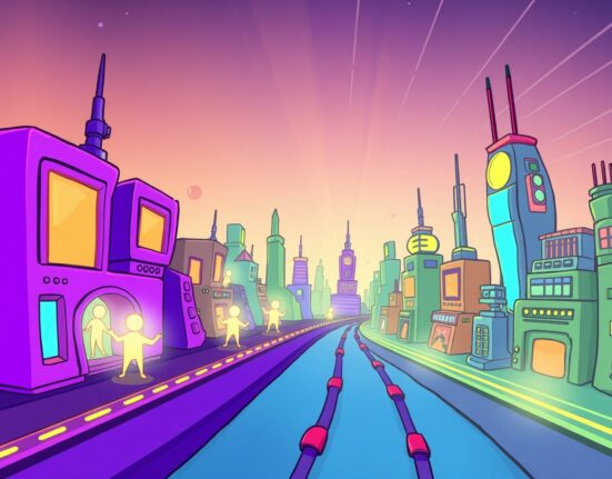 Cartoon illustrating the decline in Solana daily active addresses with fading network activity