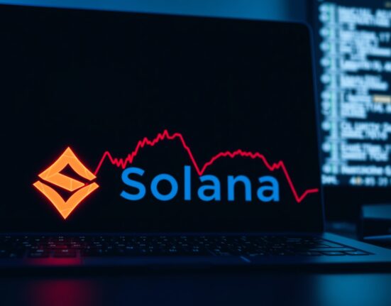 Analysis chart showing Solana's financial loss against blockchain inflation.