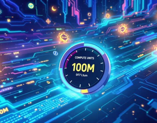 Cartoon illustration showing the significant boost in Solana network capacity, with data flowing faster and more efficiently after the SIMD-0286 upgrade.
