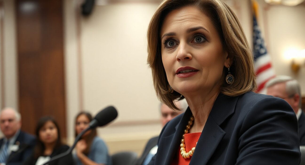 Kristin Smith, CEO of Solana Policy Institute, speaking at a policy hearing about crypto taxation.