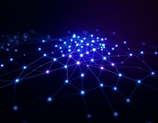 Visualization of the Solana blockchain network for long-term price analysis and technical forecast.