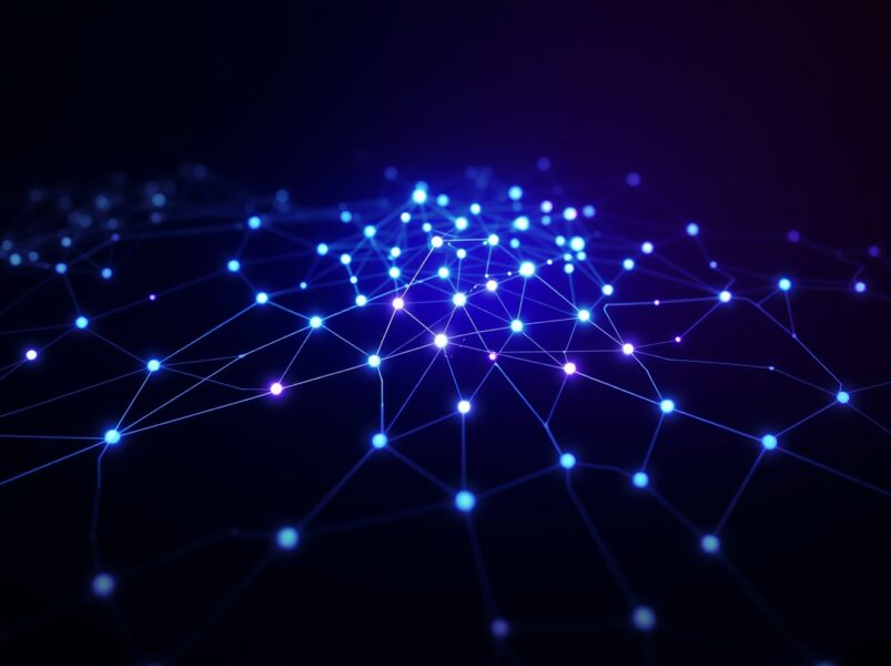 Visualization of the Solana blockchain network for long-term price analysis and technical forecast.