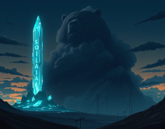 Analysts predict a Solana price drop below $50 due to a confirmed bearish pattern.