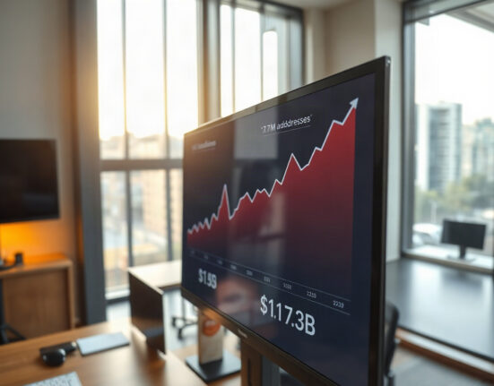 Dashboard showing Solana stablecoin metrics with 1.7 million active addresses and $16.3 billion in circulation.