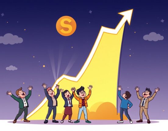 A chart showing Solana TVL soaring, indicating significant growth in the Solana blockchain's decentralized finance ecosystem.