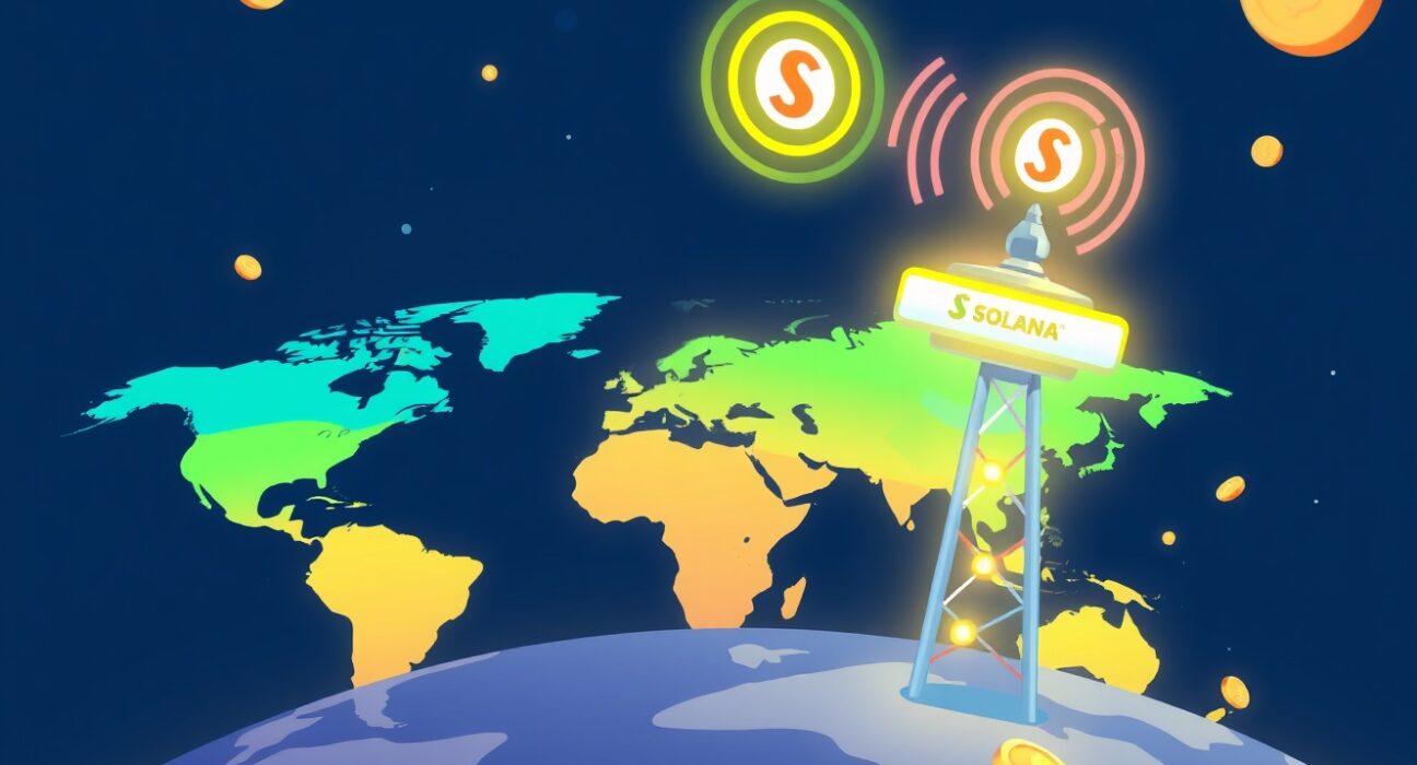 Solana wireless protocol connecting global networks with vibrant energy signals