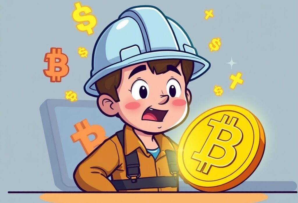 A happy solo Bitcoin miner celebrates a significant block reward win.