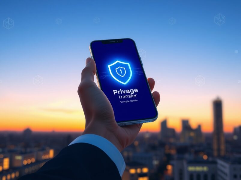 Soneium privacy features displayed on a smartphone interface for the Startale app on Sony's Ethereum Layer 2