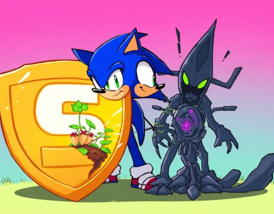 A digital shield representing the Sonic security mechanism protecting a decentralized exchange from a potential exploit.