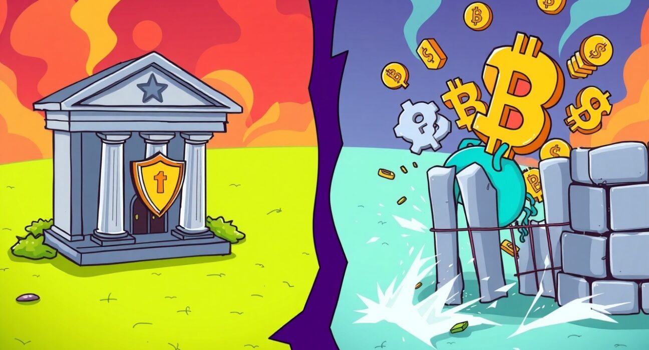 Sony Bank stablecoin regulatory battle between traditional banking and cryptocurrency innovation