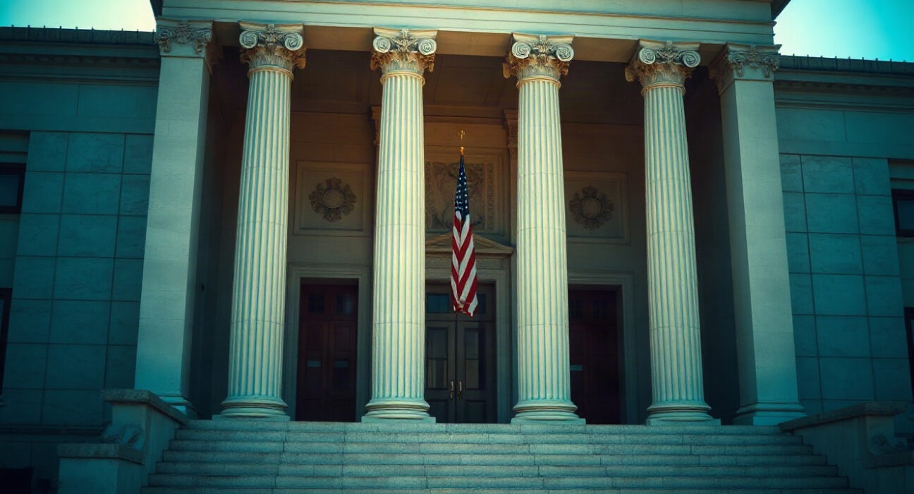 Courthouse exterior symbolizing the copyright lawsuit against Anthropic