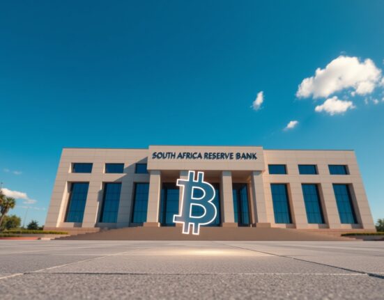 South Africa crypto regulations draft document with Bitcoin symbol representing new reporting and licensing rules