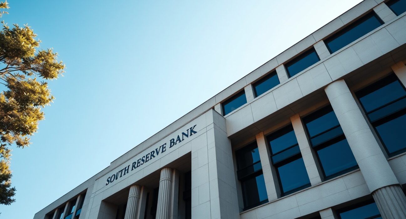 South African Reserve Bank building in Pretoria on a clear day