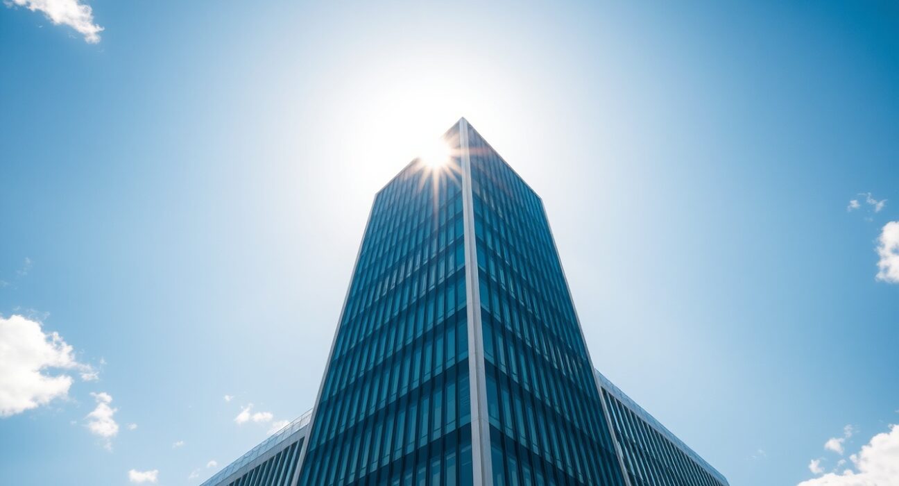 South African Reserve Bank building in Pretoria on a clear day