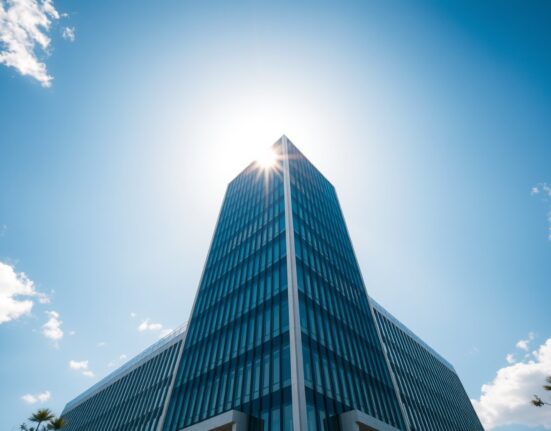 South African Reserve Bank building in Pretoria on a clear day