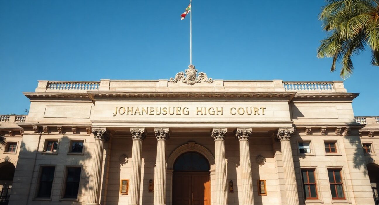 Exterior of the Johannesburg High Court building in South Africa