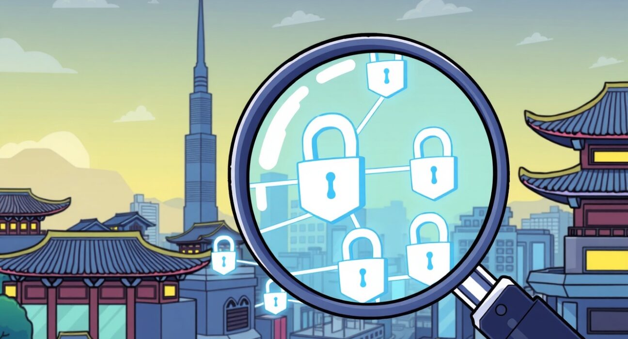 South Korean blockchain services inspection examining digital security and cryptocurrency compliance