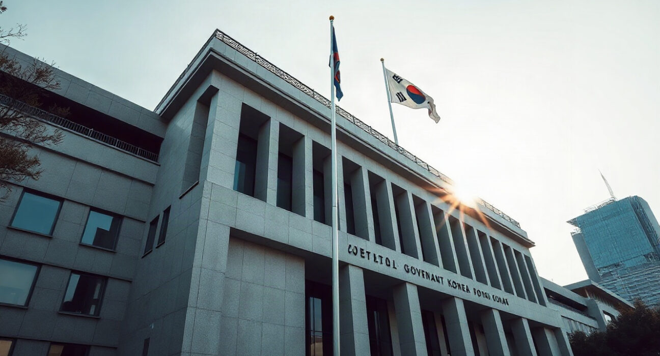 South Korea's communications regulator building in Seoul, where the decision to block Polymarket was made