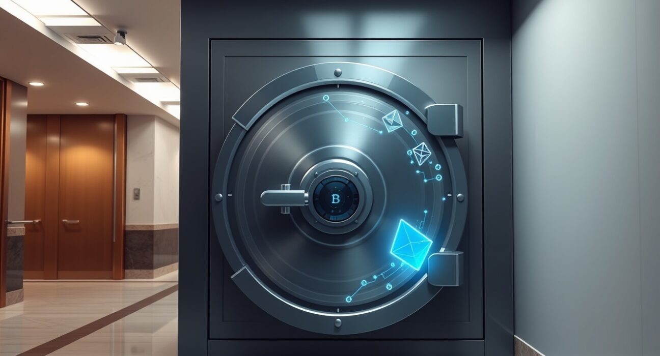 Secure vault for South Korea's seized cryptocurrency assets under National Tax Service management