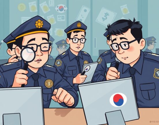 South Korean police officers tracking virtual assets to combat the rise of crypto in drug cases.