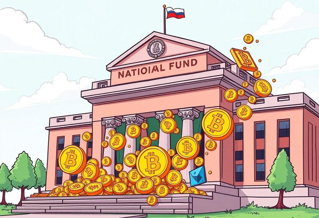 A national pension fund building managing significant crypto stock holdings, symbolizing institutional investment growth.